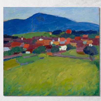 Il Villaggio Di Murnau Alexej von Jawlensky avj118 quadro stampato su tela