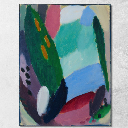 Variazione N. 10  Alexej von Jawlensky avj122 quadro stampato su tela