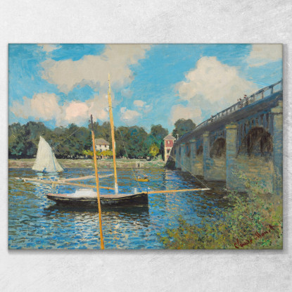 Il Ponte Ad Argenteuil Claude Monet mnt142 quadro stampato su tela