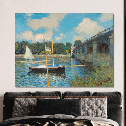 Il Ponte Ad Argenteuil Claude Monet mnt142 quadro stampato su tela