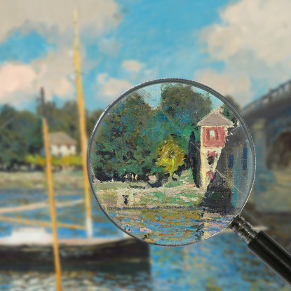 Il Ponte Ad Argenteuil Claude Monet mnt142 quadro stampato su tela