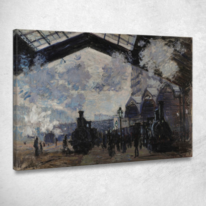 Stazione Saint-Lazare Claude Monet mnt145 quadro stampato su tela