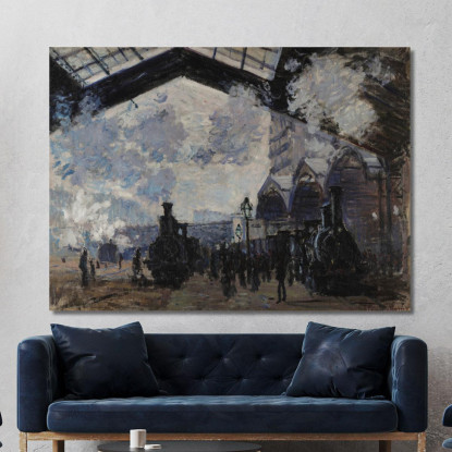 Stazione Saint-Lazare Claude Monet mnt145 quadro stampato su tela