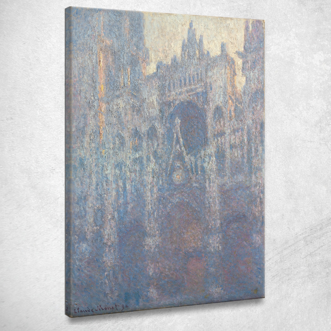 Il Portale Della Cattedrale Di Rouen Nella Luce Del Mattino Claude Monet mnt147 quadro stampato su tela