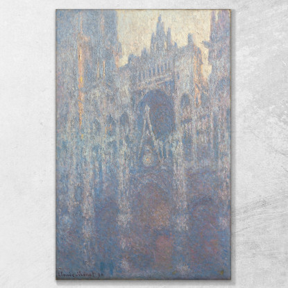 Il Portale Della Cattedrale Di Rouen Nella Luce Del Mattino Claude Monet mnt147 quadro stampato su tela