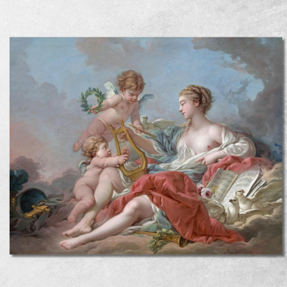 Allegoria Della Musica François Boucher fbc7 quadro stampato su tela