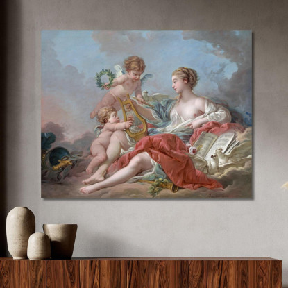 Allegoria Della Musica François Boucher fbc7 quadro stampato su tela