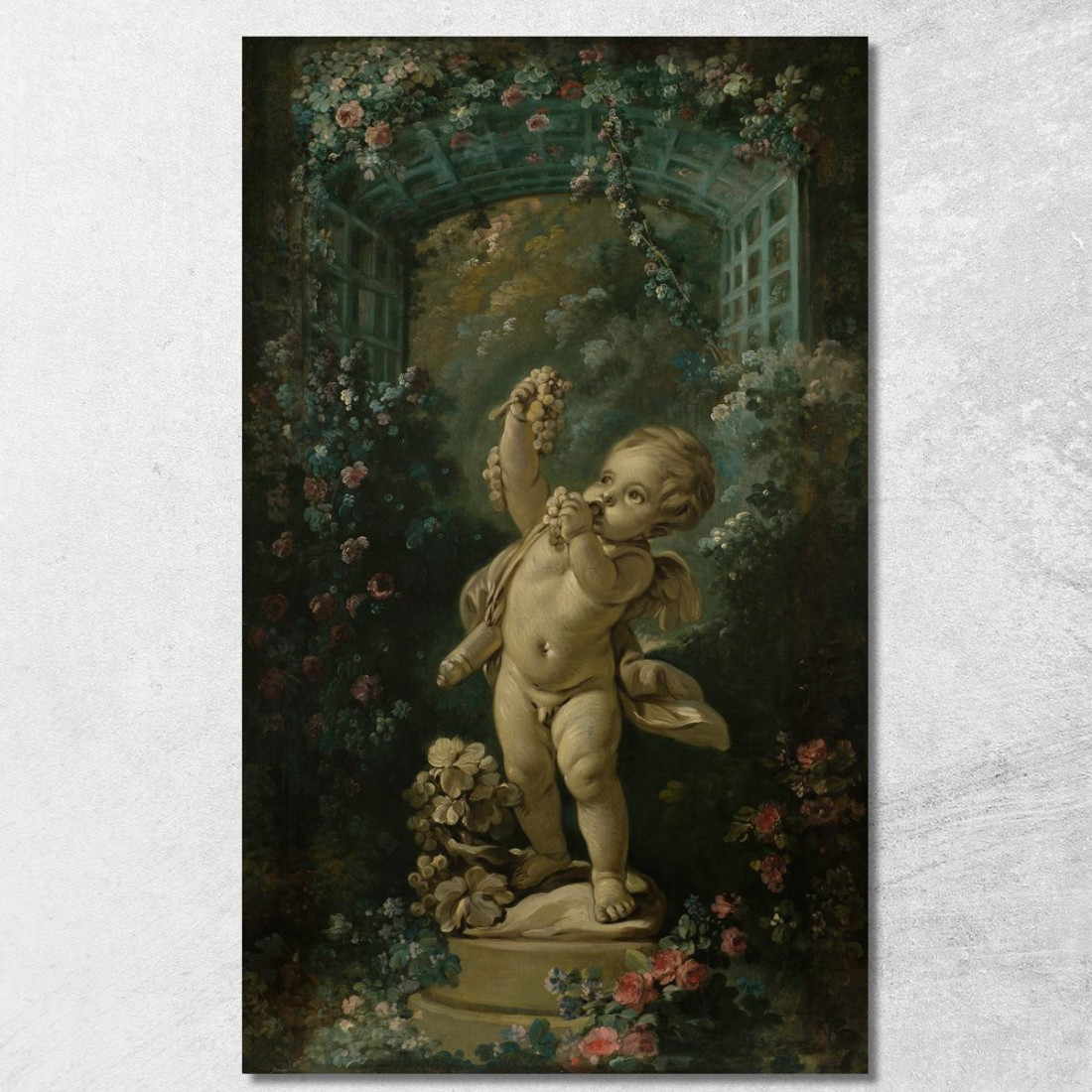 Amore Con L'Uva François Boucher fbc9 quadro stampato su tela