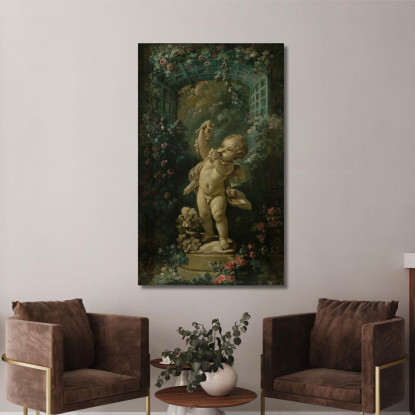 Amore Con L'Uva François Boucher fbc9 quadro stampato su tela