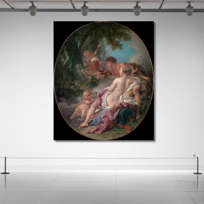 Angelica E Medoro François Boucher fbc10 quadro stampato su tela