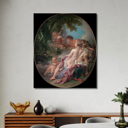 Angelica E Medoro François Boucher fbc10 quadro stampato su tela