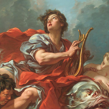 Arione Sul Delfino François Boucher fbc14 quadro stampato su tela