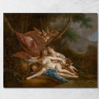 Artemide E Callisto François Boucher fbc15 quadro stampato su tela