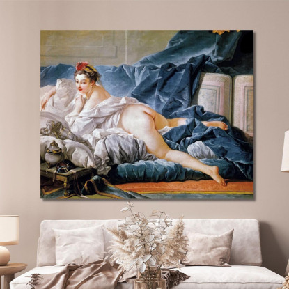 Odalisca Marrone François Boucher fbc19 quadro stampato su tela
