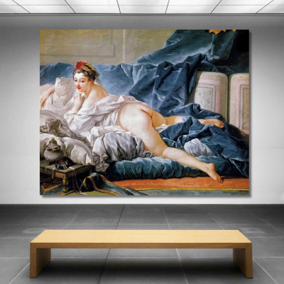 Odalisca Marrone François Boucher fbc19 quadro stampato su tela