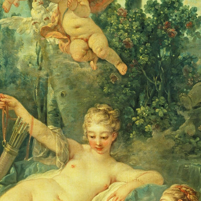 Cupido Prigioniero François Boucher fbc21 quadro stampato su tela