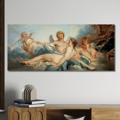 Cupido Ferisce La Psiche François Boucher fbc22 quadro stampato su tela