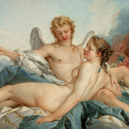 Cupido Ferisce La Psiche François Boucher fbc22 quadro stampato su tela