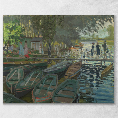 Bagnanti Alla Grenouillère Claude Monet mnt152 quadro stampato su tela