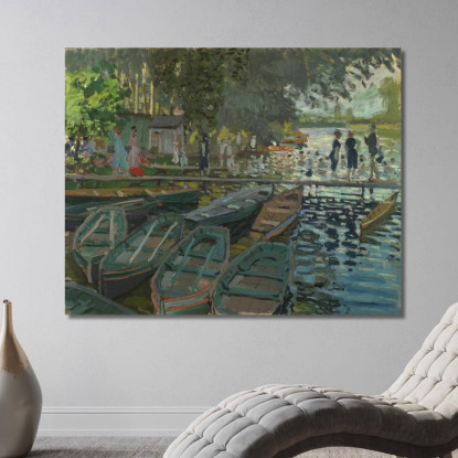 Bagnanti Alla Grenouillère Claude Monet mnt152 quadro stampato su tela