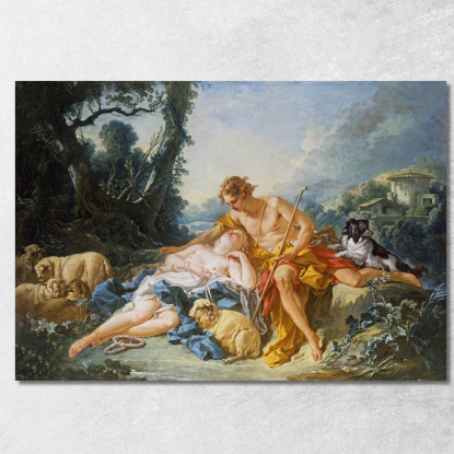 Dafni E Cloe François Boucher fbc26 quadro stampato su tela