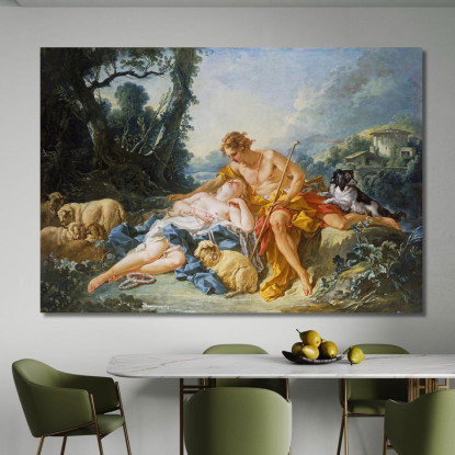 Dafni E Cloe François Boucher fbc26 quadro stampato su tela