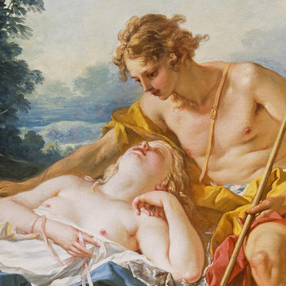 Dafni E Cloe François Boucher fbc26 quadro stampato su tela