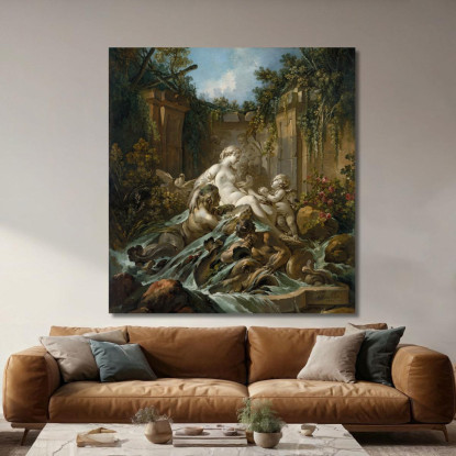 Fontana Di Venere François Boucher fbc31 quadro stampato su tela