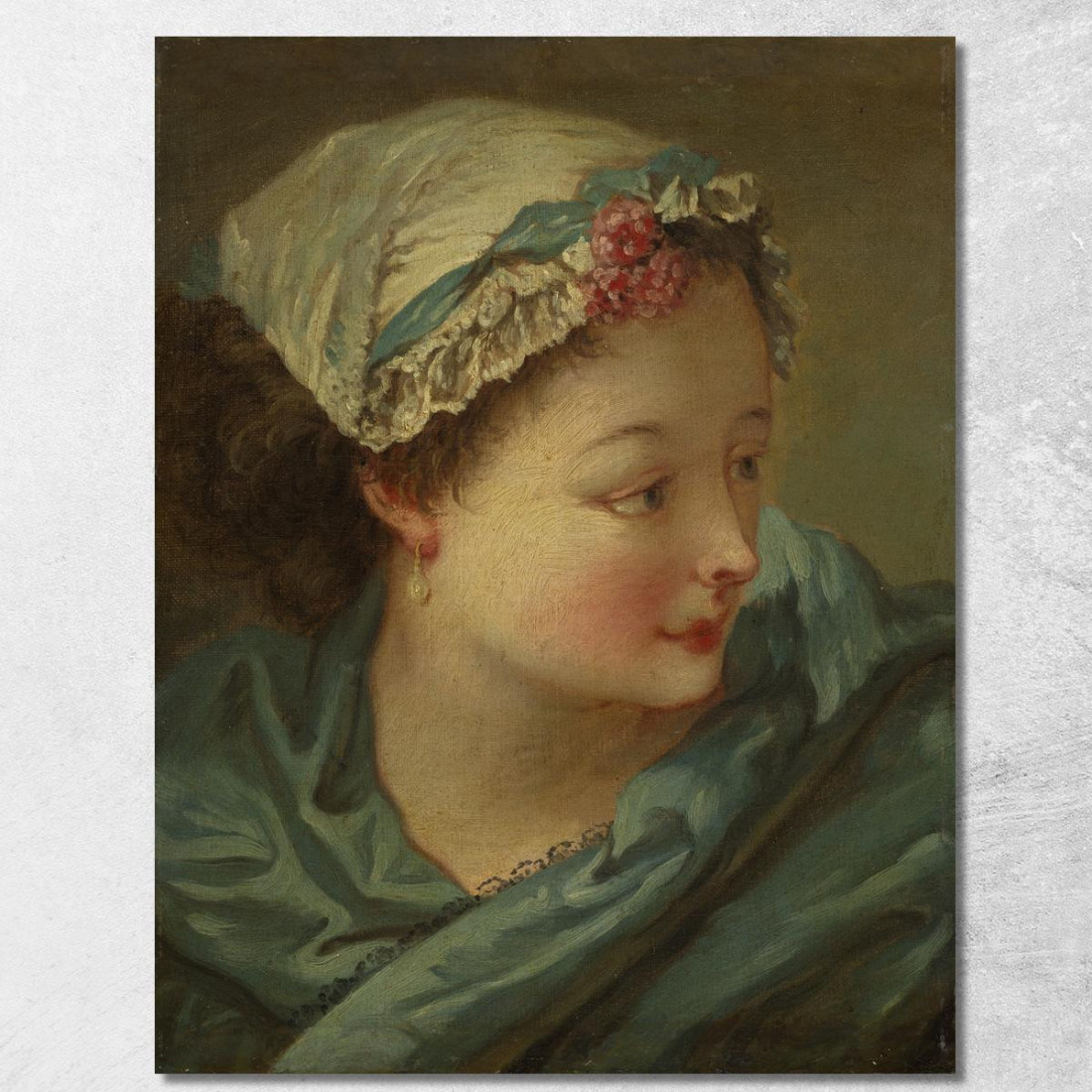 Testa Di Giovane Donna François Boucher fbc32 quadro stampato su tela