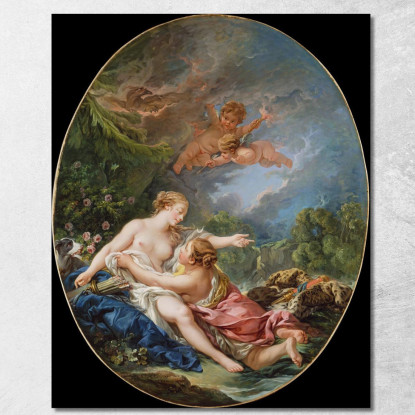 Giove E Callisto François Boucher fbc38 quadro stampato su tela