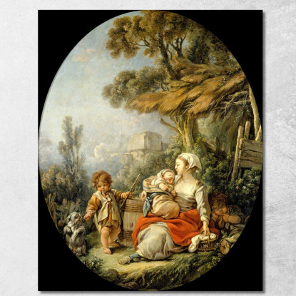 La Madre Felice François Boucher fbc50 quadro stampato su tela