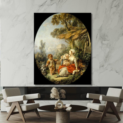 La Madre Felice François Boucher fbc50 quadro stampato su tela