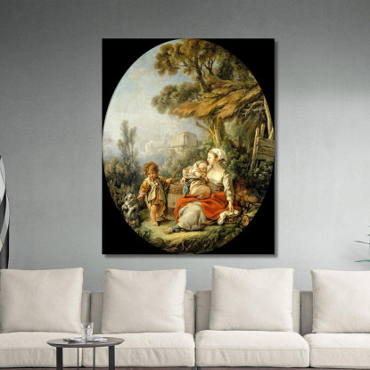 La Madre Felice François Boucher fbc50 quadro stampato su tela