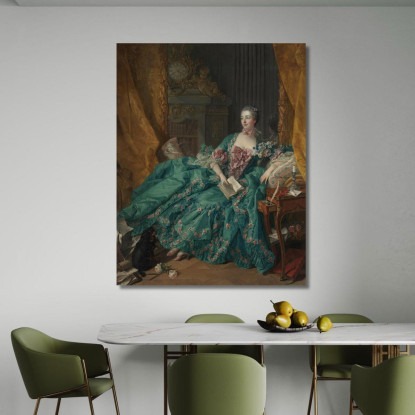 Madame De Pompadour2 François Boucher fbc53 quadro stampato su tela