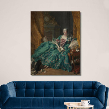 Madame De Pompadour2 François Boucher fbc53 quadro stampato su tela