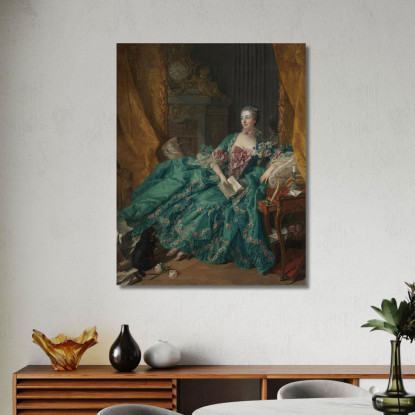 Madame De Pompadour2 François Boucher fbc53 quadro stampato su tela