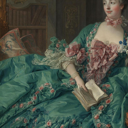 Madame De Pompadour2 François Boucher fbc53 quadro stampato su tela