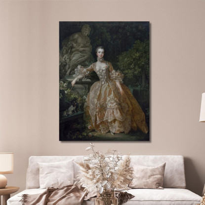 Madame De Pompadour François Boucher fbc54 quadro stampato su tela