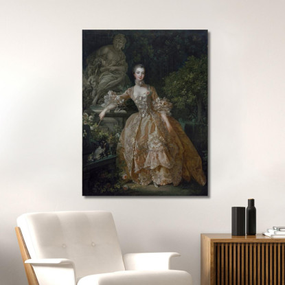 Madame De Pompadour François Boucher fbc54 quadro stampato su tela