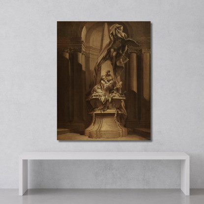 Monumento A Mignard François Boucher fbc57 quadro stampato su tela