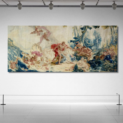 Nettuno E Amimone François Boucher fbc59 quadro stampato su tela