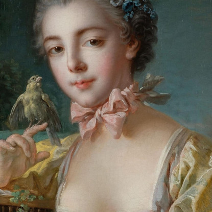 Presunto Ritratto Di Marie-Emilie Baudouin Figlia Del Pittore François Boucher fbc69 quadro stampato su tela