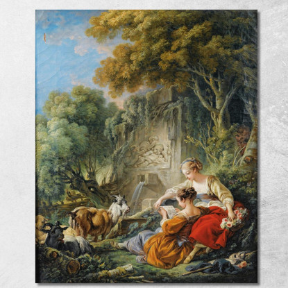 Leggere La Lettera François Boucher fbc72 quadro stampato su tela