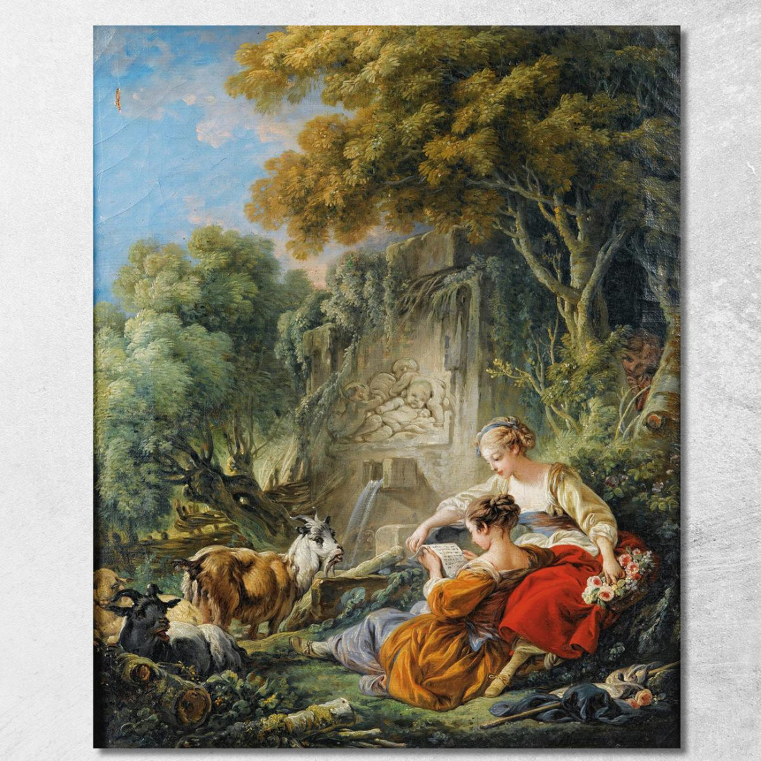Leggere La Lettera François Boucher fbc72 quadro stampato su tela