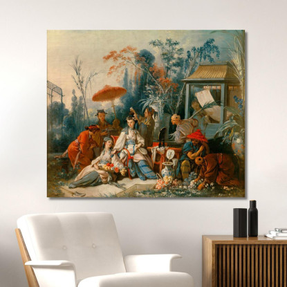 Il Giardino Cinese François Boucher fbc89 quadro stampato su tela