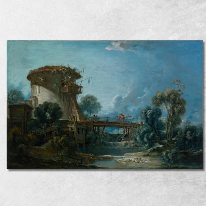 La Colombaia François Boucher fbc91 quadro stampato su tela