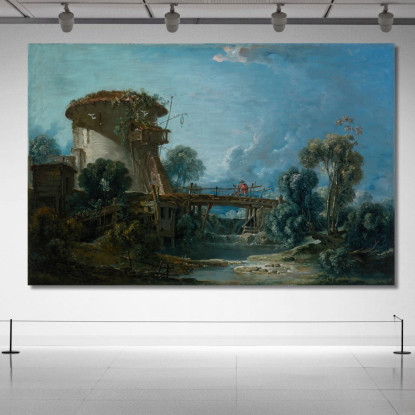 La Colombaia François Boucher fbc91 quadro stampato su tela