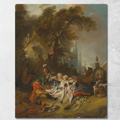 Il Resto Della Caccia François Boucher fbc98 quadro stampato su tela