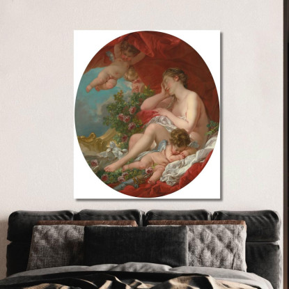 Il Sonno Di Venere François Boucher fbc101 quadro stampato su tela