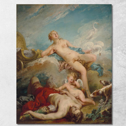 Venere Scopre Il Defunto Adone François Boucher fbc108 quadro stampato su tela